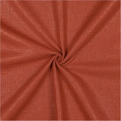 Glitzer Musselin Stoff 50x136cm uni Oeko-Tex Double Gauze Windeltuch Mulltuch Baumwolle ziegelrot