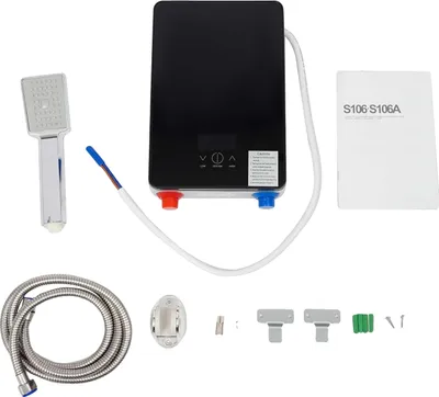 Produktbild von Elektrischer Wasserkocher, Sofortheizung, Langlebiges Design, schwarz