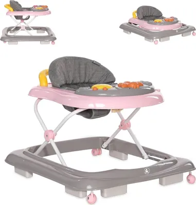Produktbild von Bertoni Lauflernhilfe My Buggy Spielcenter Musik Treppenstopper hhenverstellbar rosa