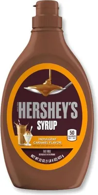 Produktbild von Hershey’s Caramel Syrup – 623 g | Karamellsirup für Desserts | Glutenfrei & Koscher | Original Hershey’s Geschmack   + Heartforcards Versandschutz
