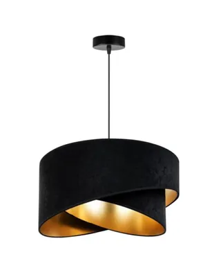 Produktbild von Hängelampe Pendellampe Lampenschirm aus Kunststoff Schwarz Esszimmerlampe, Wohnzimmer, Küchenlampe aus Serie N2355 (N2355-S)