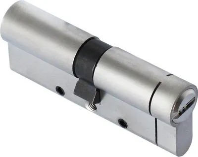 Obrázok produktu pre Zámka na dvere s profilom Euro, 80 mm, poniklovaná, s ochranou proti vylomeniu, 6-pinové zabezpečenie, s 5 kľúčmi