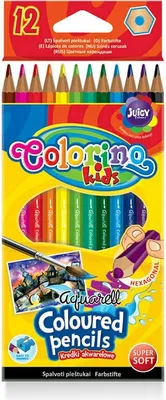 Zdjęcie produktu dla Colorino, Kredki akwarelowe, 12 kolorów