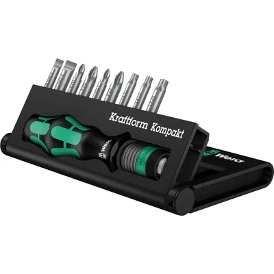 Produktbild von Bitsortiment 10tlg. Kompakt10 Schlitz/PH/PZD/T WERA 2Komp.-Griff