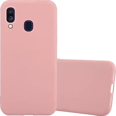 Image de Cadorabo Housse pour Samsung Galaxy A40 Housse en rose Housse pour portable TPU Silicone Etui Case Cover