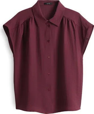 Produktbild von OPUS Fairi Bluse Cassis Größe 38 weite Passform Raffungen Rücken ca. 60 cm