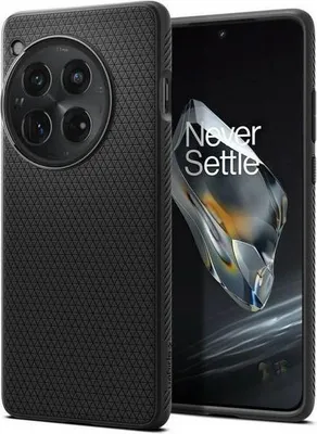 Produktbild von Spigen OnePlus 12 Liquid Air Matte Black Handy-Schutzhlle 17,3 cm (6.82") Cover Schwarz (ACS07375)