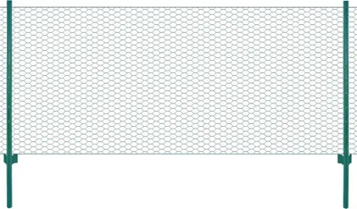 Produktbild von Vidaxl Drahtgitter FET mit Pfosten 25x0,5 m Stahlgrün
