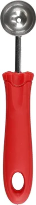 Productafbeelding van Meloen Lepel - Fruitschep - Fruit Garneren - Roestvrij Staal - 17 cm - Rood