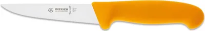 Produktbild von Giesser Messer Stechmesser Schlachtmesser Fleischmesser gerade starke Klinge - 13 cm, Gelb