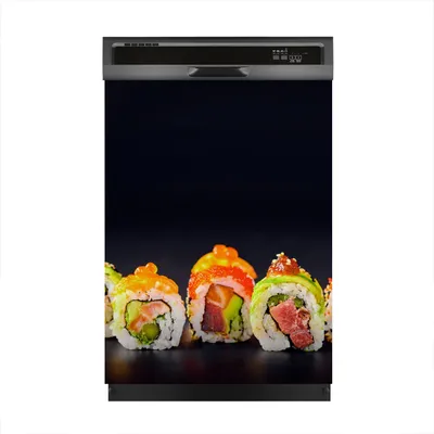 Produktbild von Magnete Dekorative 60x80 cm Küche Magnetmatte Spülmaschine - japanisches Essen Sushi-Rollen