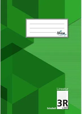 Produktbild von Schulheft A4 - Lineatur 3R - liniert mit Rand - 16 Blatt