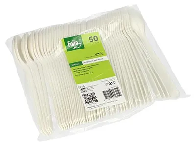 Produktbild von Löffel "Folia" C-PLA 19 cm weiss