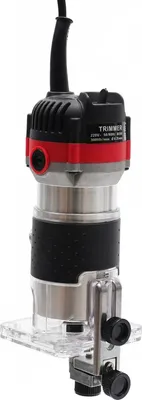 Immagine prodotto di Fresatrice elettrica manuale - Fresatrice compatta per bordi/laminati - Leggera e maneggevole - Per la lavorazione del legno, la fresatura dei bordi - Fai da te - Rosso