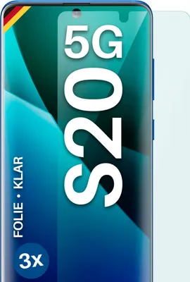 Produktbild von moex® 3x Schutzfolie kompatibel mit Samsung Galaxy S20 5G - Displayschutzfolie dünn Folie, Klar