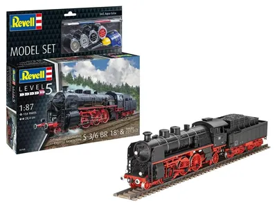 Produktbild von Revell Model Set Schnellzuglokomotive S3/6 BR18mit Tender 1:87