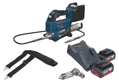 Produktbild von Bosch GFP 18V-10 Akku Fettpresse 18 V 10000 psi + 2x Akku 4,0 Ah + Ladegerät