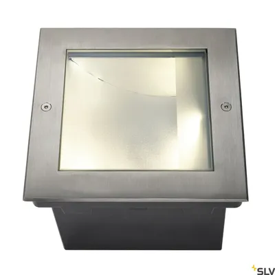 Produktbild von SLV 229383 DASAR 255 LED SQUARE Bodeneinbauleuchte asymmetrisch Edelstahl 316 34W 3000K