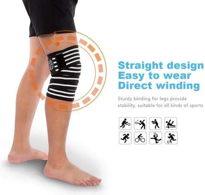 Produktbild von Famanu Kniebandage Verstellbar - 130 cm Patella Unterstützung