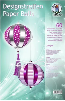 Produktbild von Bastelset Designstreifen Paper Balls Delight