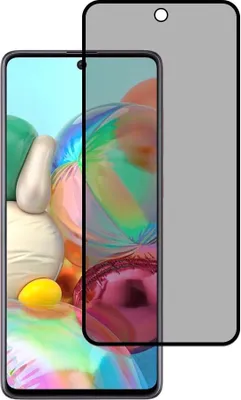 Image de Smartphonica Privacy full cover for Samsung Galaxy A71 4G protection d'écran en verre trempé avec coins arrondis