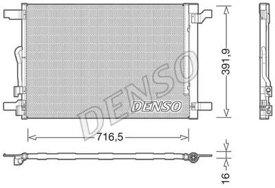 Produktbild von DENSO DCN32024 Kondensator Klimaanlage Klimakondensator für VW Golf VII Schrägheck (5G1, BQ1, BE1, BE2)