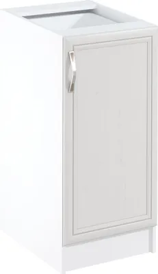 Produktbild von Küchenunterschrank 40 cm ohne Arbeitsplatte Küchenmöbel, Sycylia Weiß D40 Weiß/Matt