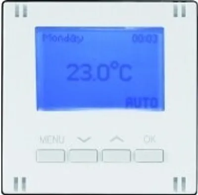 Produktbild von Viko Abdeckung Thermostat digital für Einsatz 90500490-DE weiß