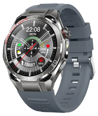 Produktbild von INF Smartwatch Graues Armband 1.47 Zoll AMOLED 466x466 Bluetooth LE 5.3 IP68
