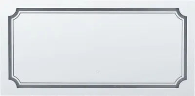 Obrázok produktu pre BELIANI Nástenné zrkadlo strieborné 120 x 60 cm s LED osvetlením obdĺžnikové moderná kúpeľňa spálňa
