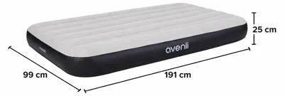 Produktbild von Avenli Luftmatratze Camping BeamRest grau 191x99x25cm