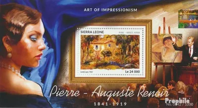 Produktbild von Briefmarken Sierra Leone 2015 Mi Block 823 (kompl. Ausg.) postfrisch Pierre Auguste Renoir