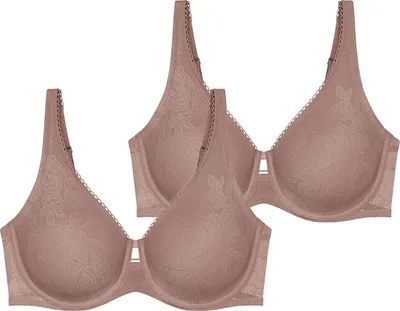 Produktbild von Triumph Damen Bügel-BH Wild Rose Sensation 2-Pack chocolatemousse - Größe 80C