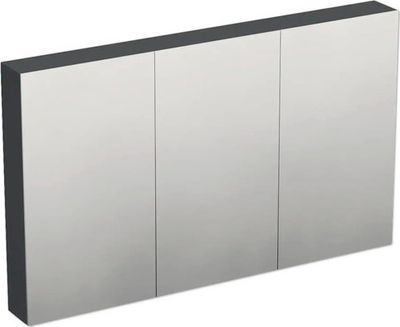 Jungborn Spiegelschrank TRENTA 120 x 14,4 x 72 cm anthrazit matt 3-türig IP 44