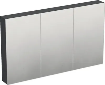 Produktbild von Jungborn Spiegelschrank TRENTA 120 x 14,4 x 72 cm anthrazit matt 3-türig IP 44
