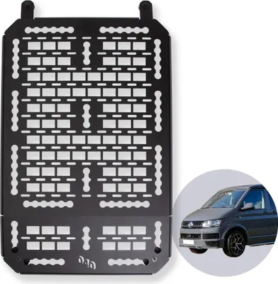 Zdjęcie produktu dla 040 Parts Single Molle Board for VW T5 T6 T6.1 California - Uniwersalny uchwyt na urządzenie i dodatkowe miejsce do przechowywania podczas przygód, kempingu i na świeżym powietrzu