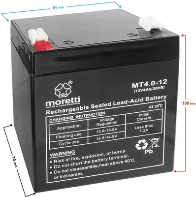 Produktbild von Moretti UPS MT4.0-12 Batterie