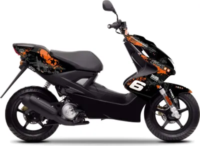 Obrázek produktu pro Grafická sada Stage6 oranžová/černá pro Yamaha Aerox do roku 2013