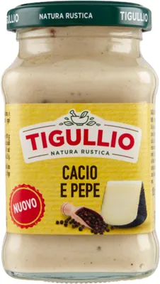Image de Sauce Cacio e Pepe, marque Tigullio, 190 g