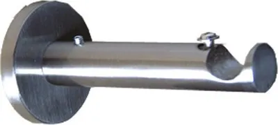 Produktbild von Träger 16 mm Gardinenstange Edelstahl look oder Verlängerung H12 H22 D11 D21 BASIT