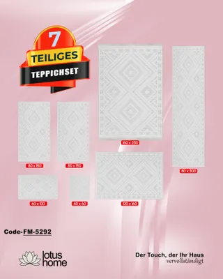 Produktbild von 7-teiliges Teppich-Set FM-5292