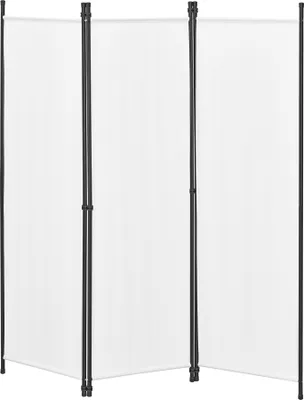Produktbild von Raumteiler Huesca 3-teilig 150x171 cm Paravent Trennwand 3-tlg. Sichtschutz Stellwand Spanische Wand Weiß