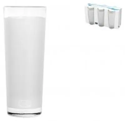 Produktbild von CHIO Set mit 6 Gläsern für Wodka, aus Glas, ohne Stiel, satiniert