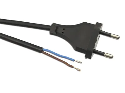 Image de GOOBAY Câble d'alimentation européen avec extrémité ouverte, 1,5 m, gris