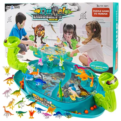 Zdjęcie produktu dla DINOZAURY GRA ZRĘCZNOŚCIOWA DLA DZIECI DINO STRZELANKA INTERAKTYWNA gra