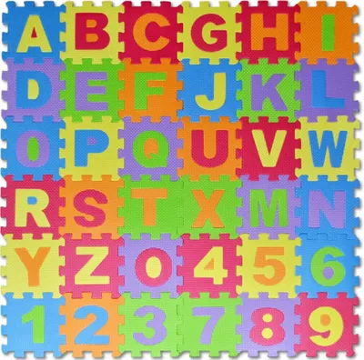 Produktbild von Buchstaben und Zahlen Schaumstoffpuzzle ( 14,5x14,5)
