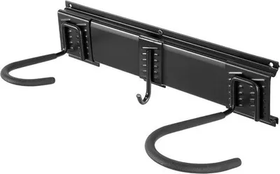 Produktbild von Fahrradhalter - für 4 Fahrräder & 2 Helme, Wandmontiert, 91,4 cm, Anpassbar und Einstellbar, bis 90,7 kg Tragfähigkeit, Raumbesparend