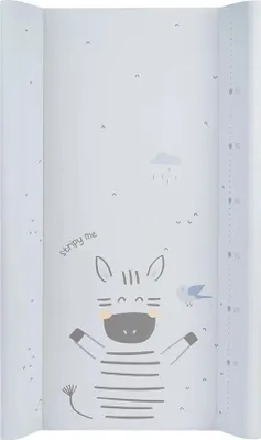 Image de Kikkaboo Stripy Friends Matelas à langer doux 50x80 Cm Blanc Blanc One Size