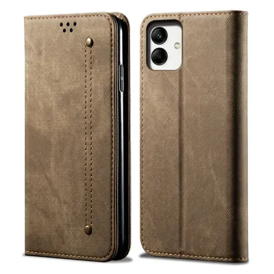 Obrázek produktu pro Pouzdro pro Samsung Galaxy A05, Kožené Peněženkové Pouzdro s Magnetickým Uzavíráním a Stojánkem Khaki