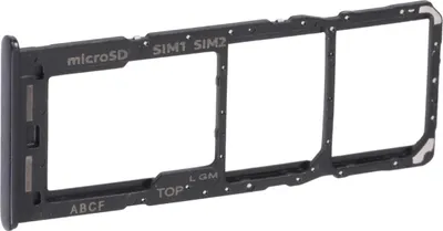 Produktbild von Simkartenhalter passend für Samsung Galaxy A23 5G (SM-A236B), Dual-Nano-SIM + micro-SD, Schwarz, GH98-47794A